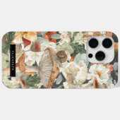Wildblumen-Pilz | Boho-Herbstwald-Monogramm Case-Mate iPhone Hülle (Rückseite (Horizontal))