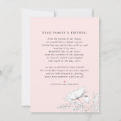 Wildblumen Pink Elegant Wedding Danke Foto (Rückseite)