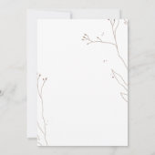 Wildblumen Poppy Wedding Einladung (Rückseite)