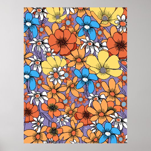 Wildblumen Poster (Vorne)