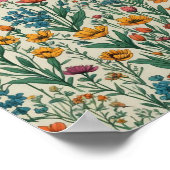 Wildblumen Poster (Ecke)