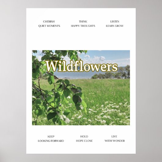 Wildblumen Poster (Vorne)