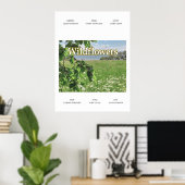 Wildblumen Poster (Heimbüro)