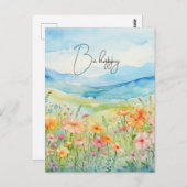 Wildblumen Postkarte (Vorne/Hinten)