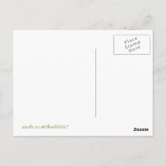 WILDBLUMEN POSTKARTE (Rückseite)