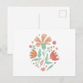 Wildblumen Postkarte (Vorne/Hinten)