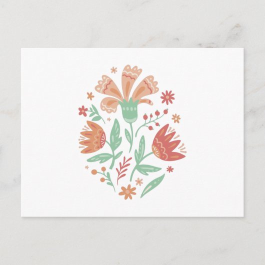Wildblumen Postkarte (Vorderseite)