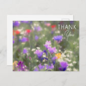 Wildblumen Postkarte (Vorne/Hinten)