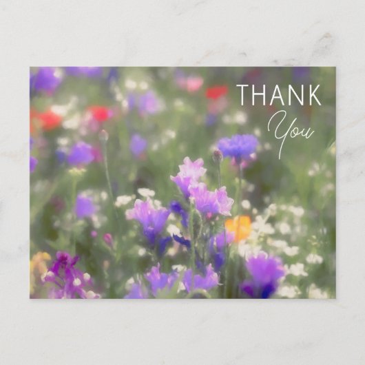 Wildblumen Postkarte (Vorderseite)