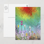Wildblumen Postkarte (Vorne/Hinten)