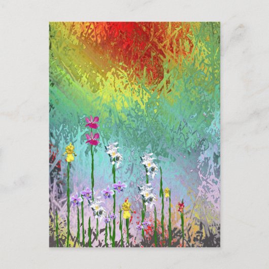 Wildblumen Postkarte (Vorderseite)