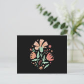 Wildblumen Postkarte (Stehend Vorderseite)