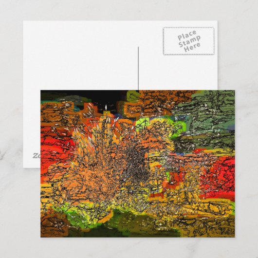 WILDBLUMEN POSTKARTE (Vorne/Hinten)