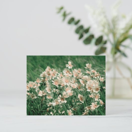 Wildblumen Postkarte (Stehend Vorderseite)