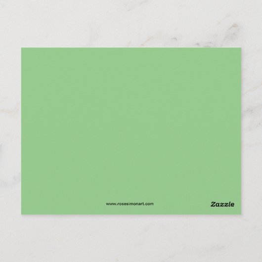 Wildblumen Postkarte (Rückseite)