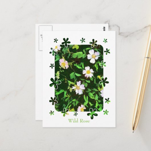 WILDBLUMEN POSTKARTE (Vorderseite/Rückseite Beispiel)