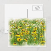 Wildblumen Postkarte (Vorne/Hinten)