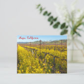 Wildblumen Postkarte (Stehend Vorderseite)
