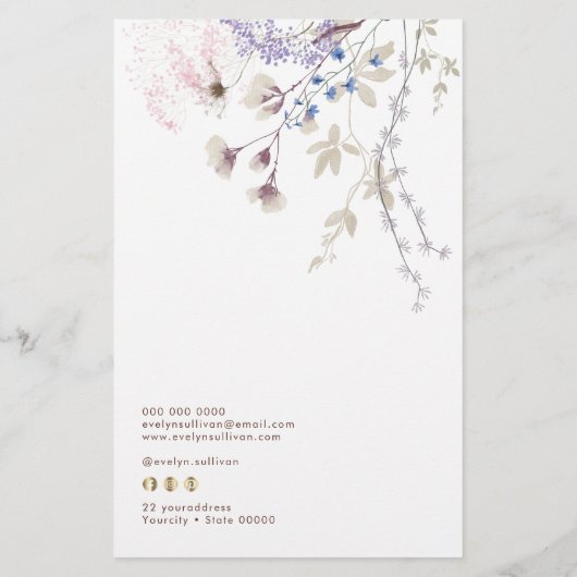 Wildblumen Preisliste Flyer (Hinten)