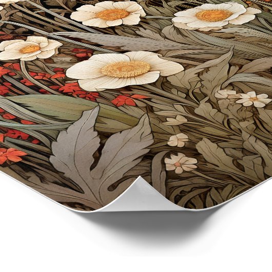 Wildblumen Print Poster (Ecke)