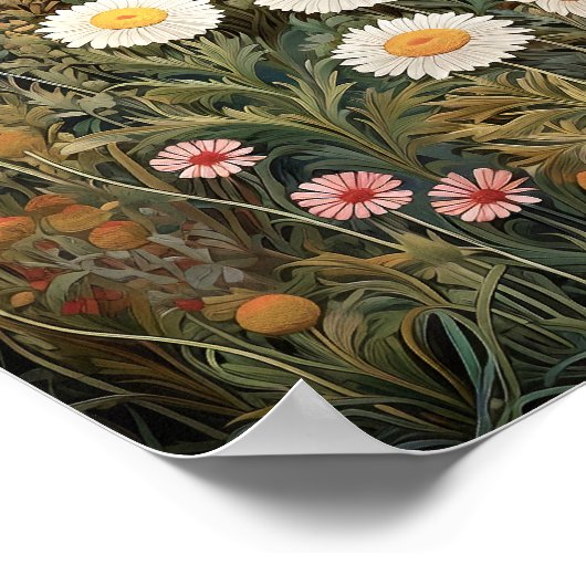 Wildblumen Print Poster (Ecke)