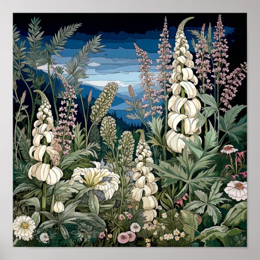 Wildblumen Print Poster (Vorne)