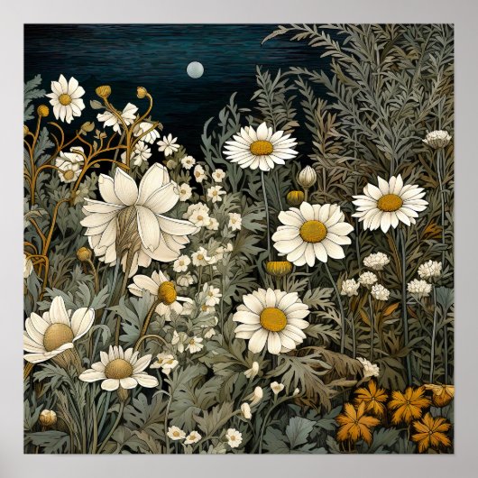 Wildblumen Print Poster (Vorne)
