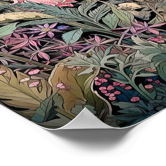 Wildblumen Print Poster (Ecke)