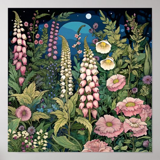 Wildblumen Print Poster (Vorne)