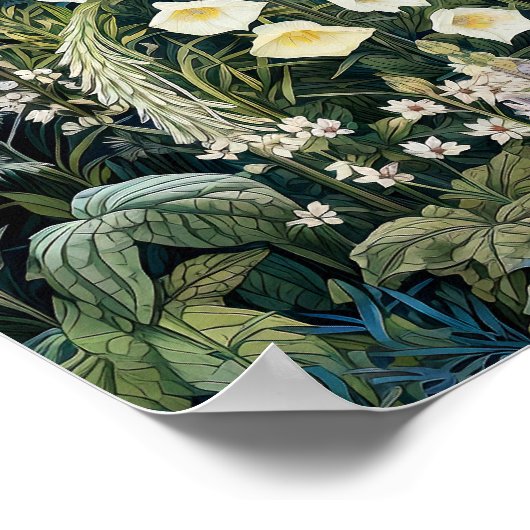 Wildblumen Print Poster (Ecke)