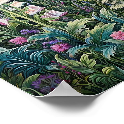 Wildblumen Print Poster (Ecke)