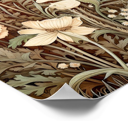 Wildblumen Print Poster (Ecke)