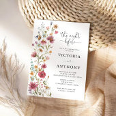 Wildblumen Probe Abendessen Einladung