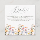 Wildblumen QR-Code Begleitkarte (Vorderseite)