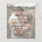 Wildblumen qr Code uAwg Hochzeitseinladung (Vorderseite)