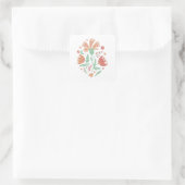 Wildblumen Quadratischer Aufkleber (Tasche)