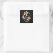 Wildblumen Quadratischer Aufkleber (Tasche)