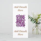 WILDBLUMEN RACK CARD (Stehend Vorderseite)