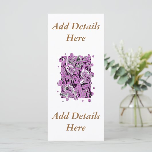 WILDBLUMEN RACK CARD (Stehend Vorderseite)