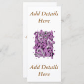 WILDBLUMEN RACK CARD (Vorne/Hinten)