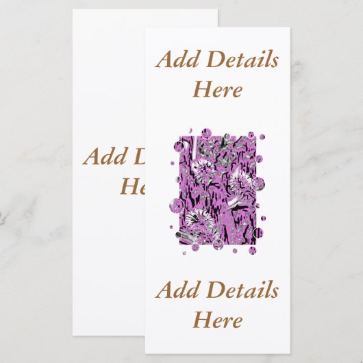 WILDBLUMEN RACK CARD (Vorne/Hinten)