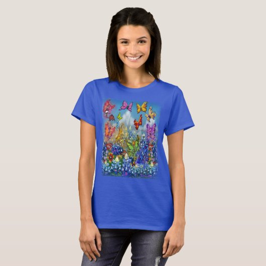 Wildblumen Rainbow Fee T - Shirt (Vorne ganz)