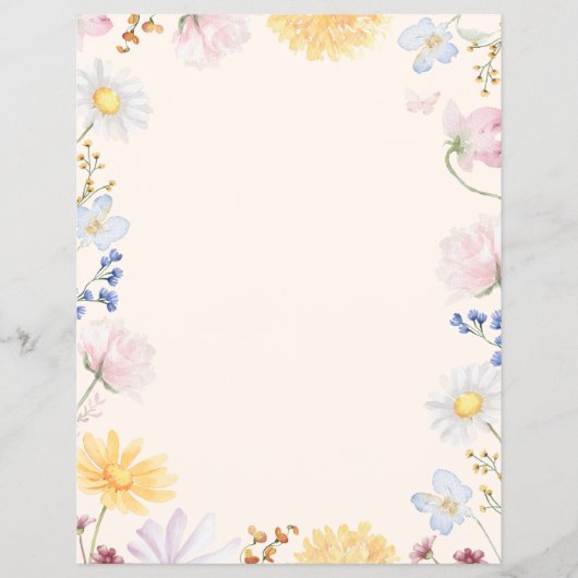 Wildblumen-Rand Flyer (Vorne)