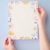 Wildblumen-Rand Flyer (Hand)