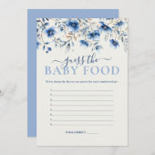 Wildblumen Raten Sie Baby Food Baby Duschkarte Einladung (Vorne/Hinten)