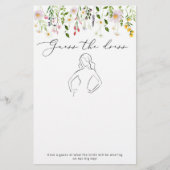 Wildblumen Raten Sie das Brautparty an. (Vorderseite)