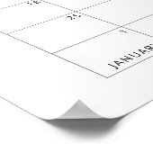 Wildblumen Raten Sie den Fälligkeitskalender Poste Poster (Ecke)