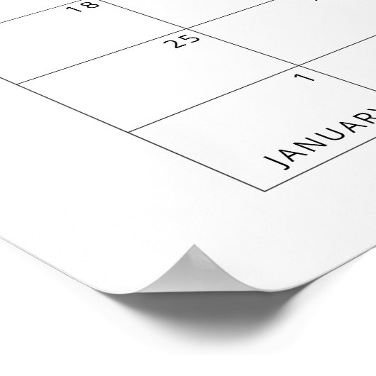 Wildblumen Raten Sie den Fälligkeitskalender Poste Poster (Ecke)