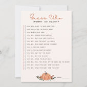 Wildblumen raten, wer Baby Duschkarte hat Einladung (Vorderseite)