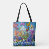 Wildblumen Regenbogen von Fee Tote Beutel Tasche (Rückseite)